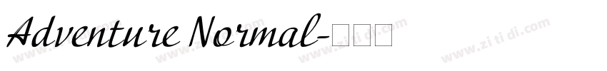 Adventure Normal字体转换